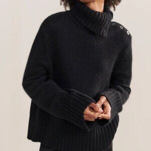 Jenni Kayne Jackie Cashmere Sweater in Black